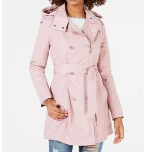 guess pink winter coat
